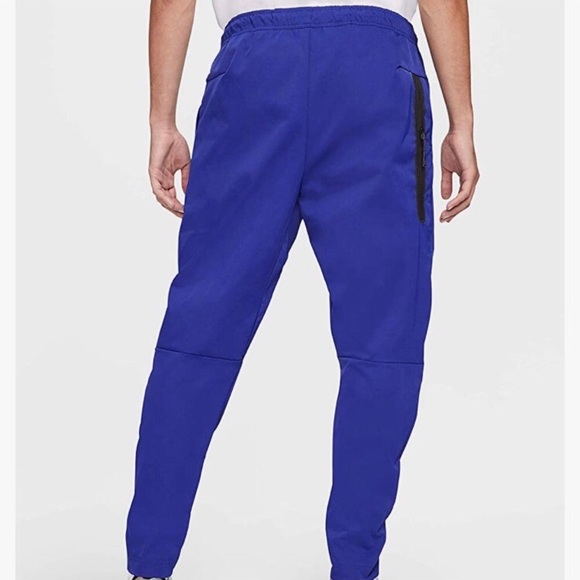 Nike Men's Sportswear Woven Joggers Pants size medium royal blue sweatpants - Picture 3 of 10